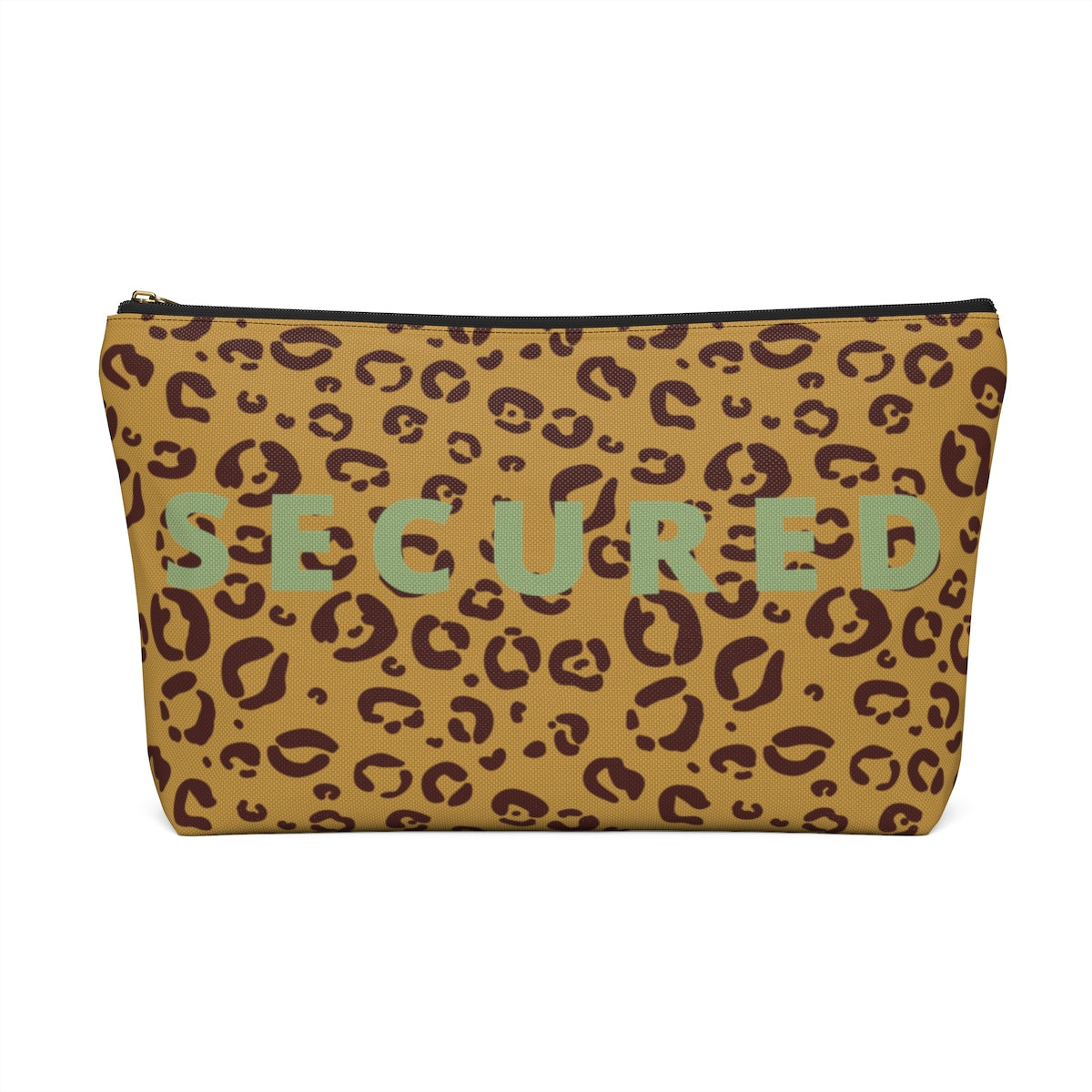 Secure The Bag (Minty Tan Leopard Pouch)