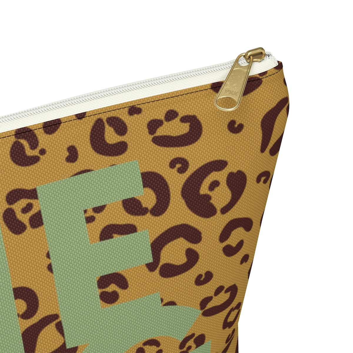 Secure The Bag (Minty Tan Leopard Pouch)