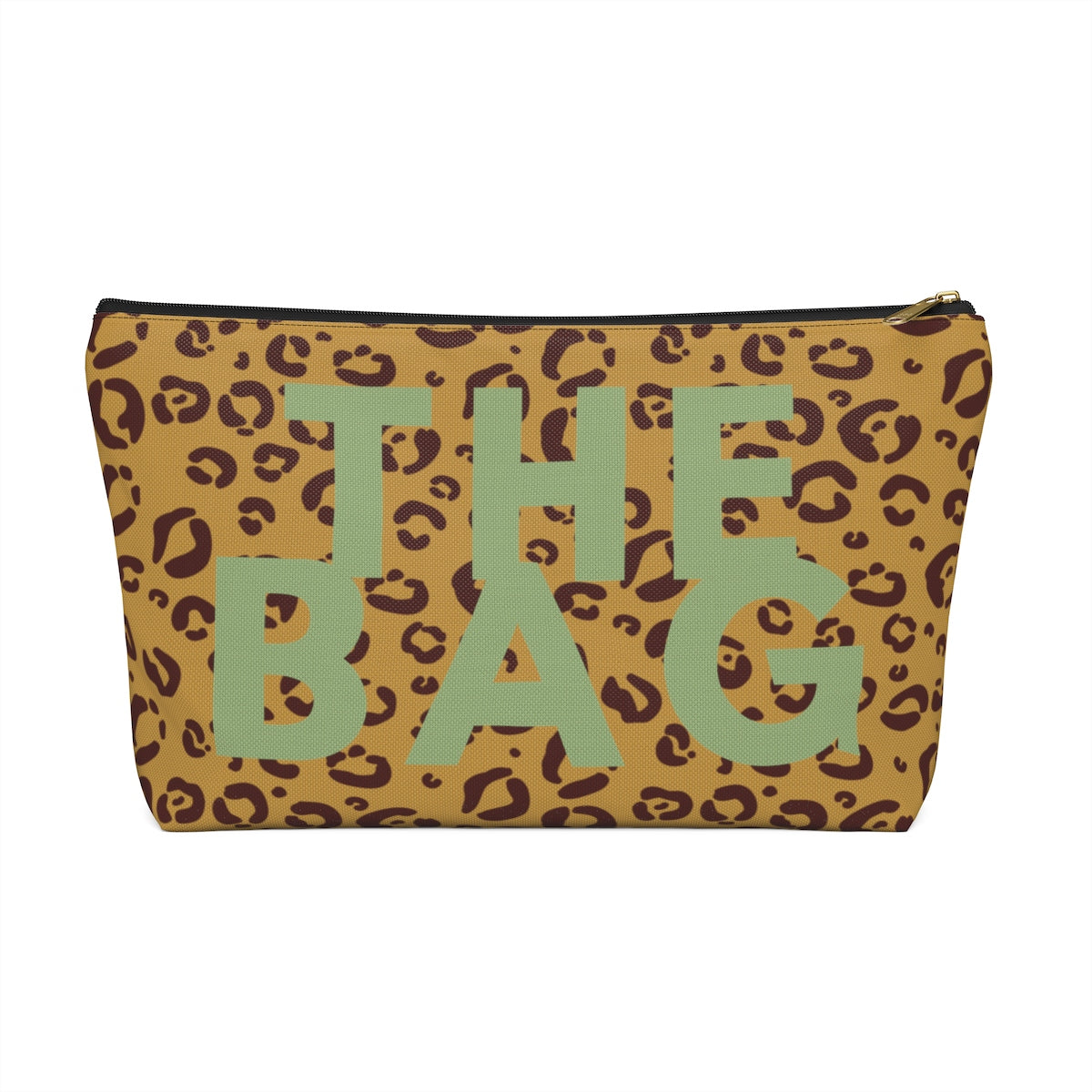 Secure The Bag (Minty Tan Leopard Pouch)