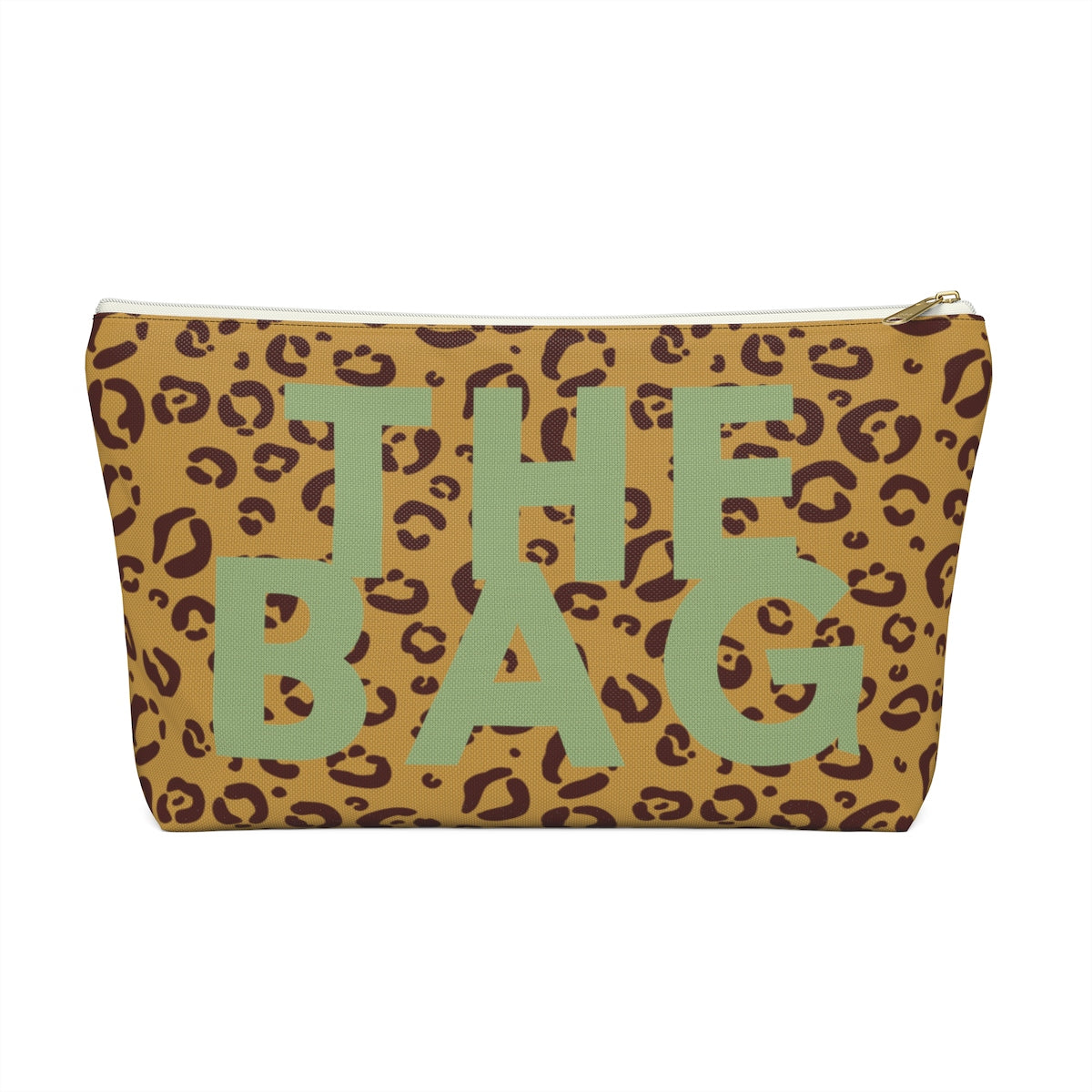 Secure The Bag (Minty Tan Leopard Pouch)