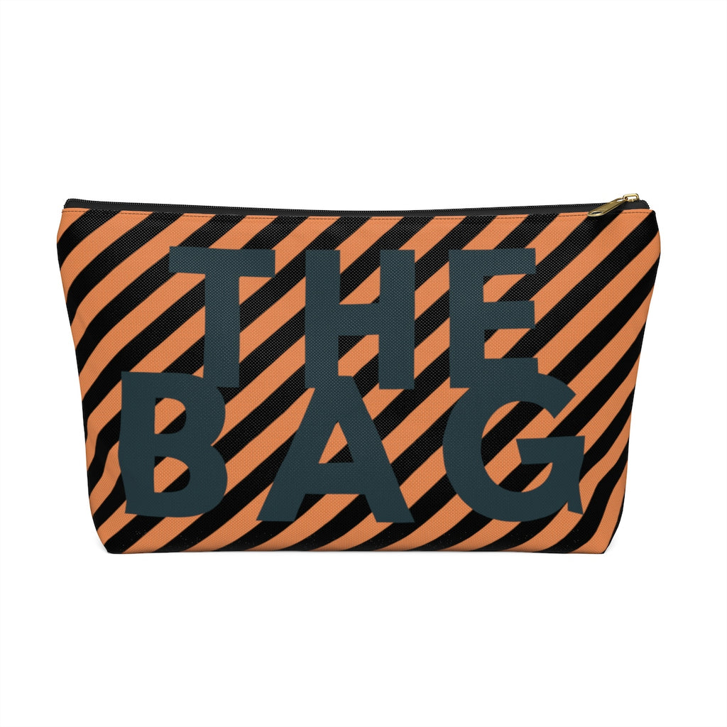 Secure The Bag (Tan Striped Pouch)