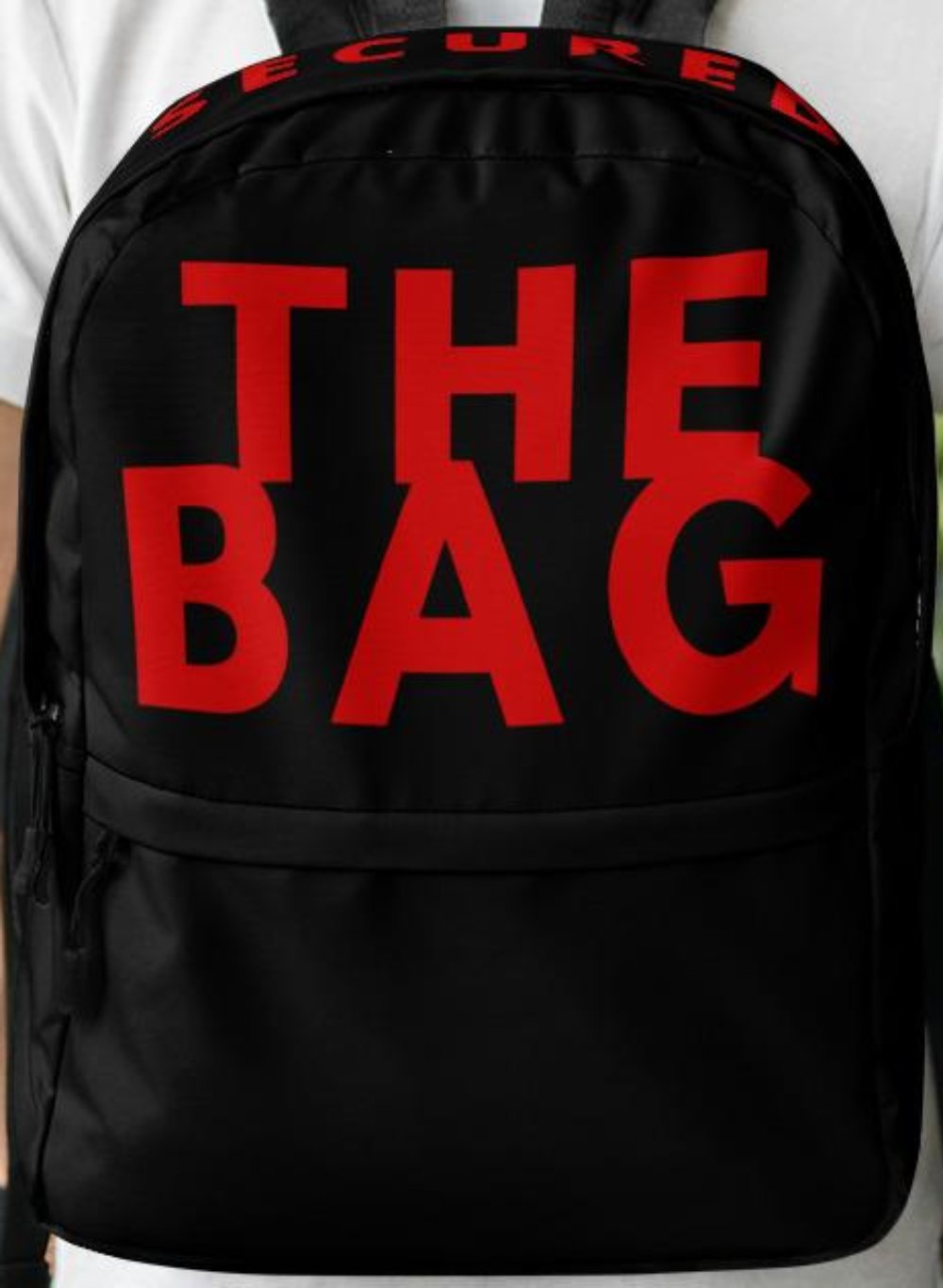 Secure The Bag Backpack (Black & Red) - Myrthland