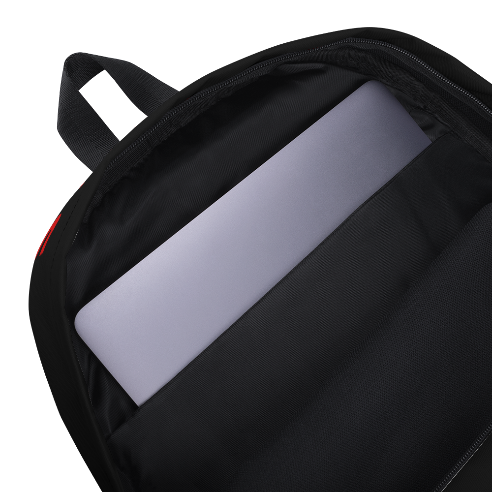 Secure The Bag Backpack (Black & Red) - Myrthland